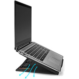 Kensington SmartFit Easy Riser Go Adjustable Ergonomic Riser for up to 17" Laptops - Black