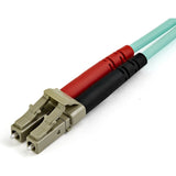 StarTech.com 10m (30ft) LC/UPC to LC/UPC OM4 Multimode Fiber Optic Cable, 50/125&micro;m, 100G, Low Insertion Loss, LSZH Fiber Jumper Cord