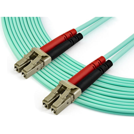 StarTech.com 7m (22ft) LC/UPC to LC/UPC OM3 Multimode Fiber Optic Cable, Full Duplex 50/125 Zipcord, 100G, LSZH Fiber Jumper Cord