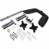 StarTech.com Dual Monitor Stand, Ergonomic Desktop Monitor Stand for up to 32"(17.6lb/8kg) VESA Displays, Free-Standing Adjustable, Silver