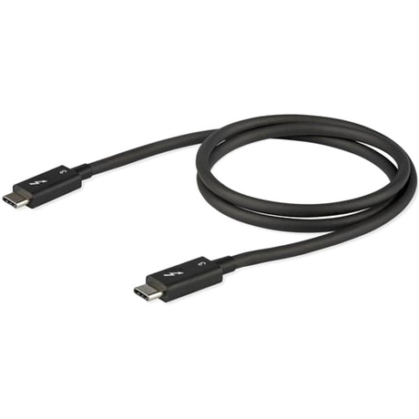StarTech.com 2.6ft (80cm) Thunderbolt 3 Cable, 40Gbps, 100W PD, 4K/5K Video, Thunderbolt-Certified, Compatible w/ TB4/USB 3.2/DisplayPort