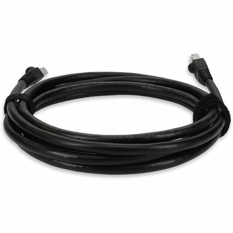 AddOn 7ft RJ-45 (Male) to RJ-45 (Male) Black Cat6 STP Outdoor-rated Copper Patch Cable
