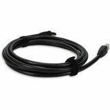 AddOn 7ft RJ-45 (Male) to RJ-45 (Male) Black Cat6 STP Outdoor-rated Copper Patch Cable