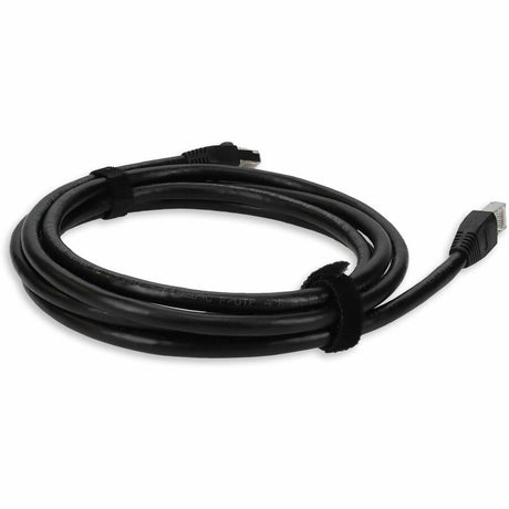 AddOn 7ft RJ-45 (Male) to RJ-45 (Male) Black Cat6 STP Outdoor-rated Copper Patch Cable
