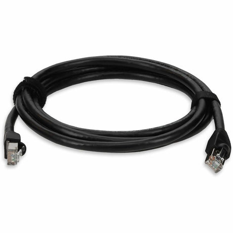 AddOn 7ft RJ-45 (Male) to RJ-45 (Male) Black Cat6 STP Outdoor-rated Copper Patch Cable
