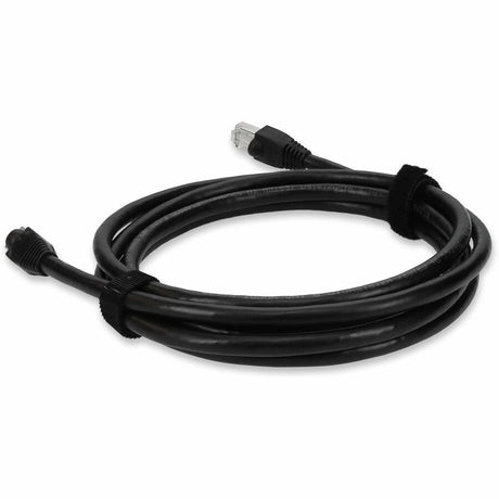 AddOn 7ft RJ-45 (Male) to RJ-45 (Male) Black Cat6 STP Outdoor-rated Copper Patch Cable