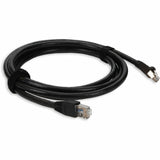 AddOn 7ft RJ-45 (Male) to RJ-45 (Male) Black Cat6 STP Outdoor-rated Copper Patch Cable