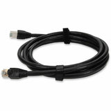 AddOn 7ft RJ-45 (Male) to RJ-45 (Male) Black Cat6 STP Outdoor-rated Copper Patch Cable