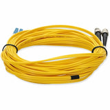 AddOn 7m ST (Male) to LC (Male) Yellow OS2 Duplex Fiber OFNR (Riser-Rated) TAA Compliant Patch Cable