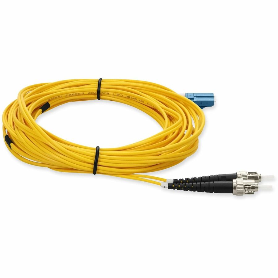 AddOn 7m ST (Male) to LC (Male) Yellow OS2 Duplex Fiber OFNR (Riser-Rated) TAA Compliant Patch Cable