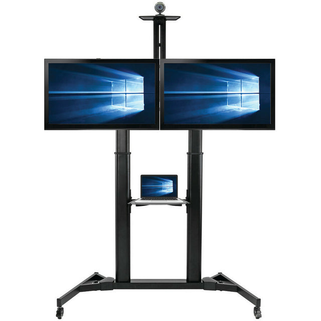 Eaton Tripp Lite Series Rolling Dual-Screen TV/Monitor Cart - For Two 35" to 45" TVs and Monitors, Side-by-Side Mounting