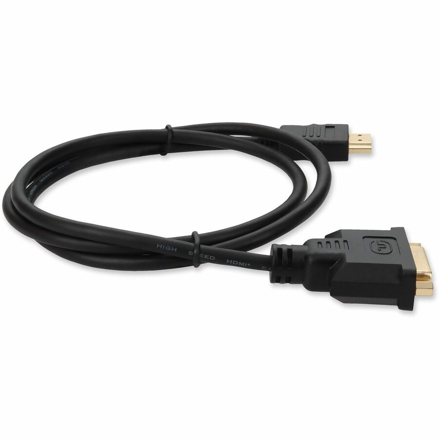 8in HDMI 1.3 Male to DVI-D Dual Link (24+1 pin) Female Black Cable For Resolution Up to 2560x1600 (WQXGA)