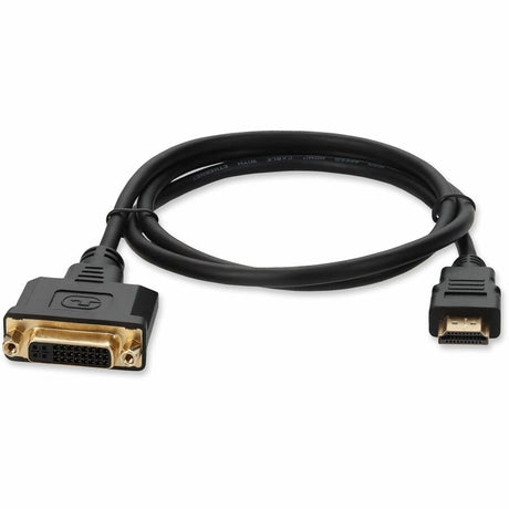 8in HDMI 1.3 Male to DVI-D Dual Link (24+1 pin) Female Black Cable For Resolution Up to 2560x1600 (WQXGA)