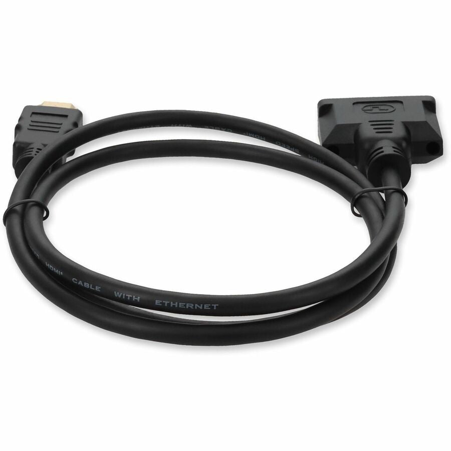 8in HDMI 1.3 Male to DVI-D Dual Link (24+1 pin) Female Black Cable For Resolution Up to 2560x1600 (WQXGA)