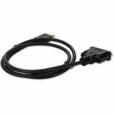 8in HDMI 1.3 Male to DVI-D Dual Link (24+1 pin) Female Black Cable For Resolution Up to 2560x1600 (WQXGA)