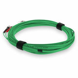 AddOn 3m ST (Male) to ST (Male) Green OM3 Duplex Fiber OFNR (Riser-Rated) Patch Cable