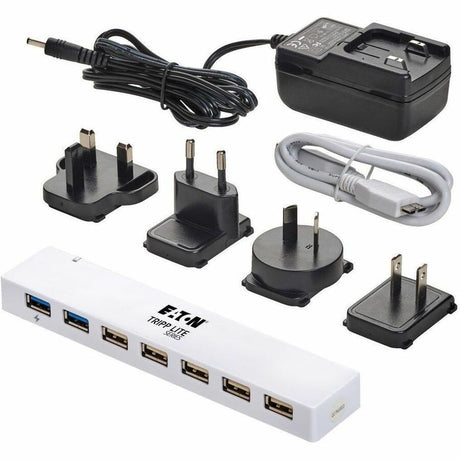 Eaton Tripp Lite Series 7-Port USB 3.x (5Gbps) / USB 2.0 Combo Hub - USB Charging, 2 USB 3.x & 5 USB 2.0 Ports