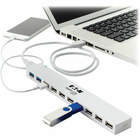 Eaton Tripp Lite Series 10-Port USB 3.x (5Gbps) / USB 2.0 Combo Hub - USB Charging, 2 USB 3.x & 8 USB 2.0 Ports