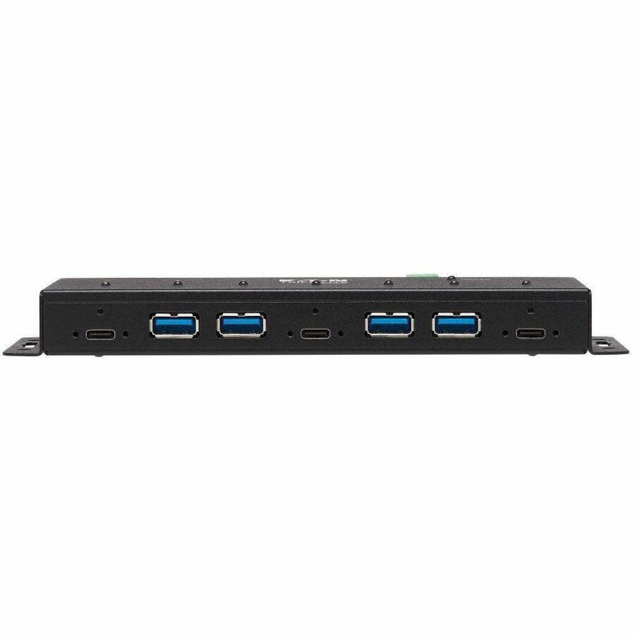Eaton Tripp Lite Series Industrial 7-Port USB-C Hub, USB 3.x Gen 2 (10Gbps), 4x USB-A & 3x USB-C Ports, 15Kv ESD Immunity, 2Kv Surge, TAA