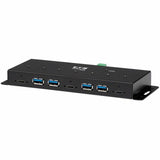 Eaton Tripp Lite Series Industrial 7-Port USB-C Hub, USB 3.x Gen 2 (10Gbps), 4x USB-A & 3x USB-C Ports, 15Kv ESD Immunity, 2Kv Surge, TAA