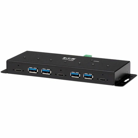 Eaton Tripp Lite Series Industrial 7-Port USB-C Hub, USB 3.x Gen 2 (10Gbps), 4x USB-A & 3x USB-C Ports, 15Kv ESD Immunity, 2Kv Surge, TAA