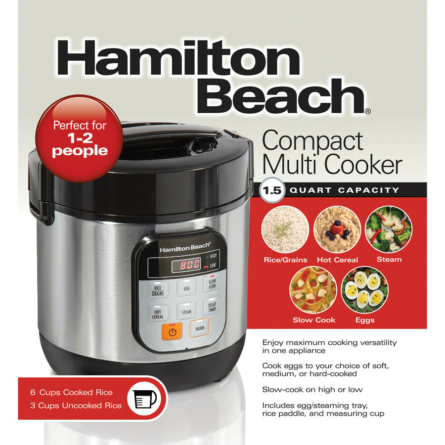 Hamilton Beach 1.5 Quart Compact Multi Cooker