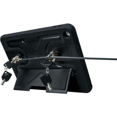 CTA Digital Rugged Security Case with Kickstand and Anti-Theft Cable for iPad Pro 9.7, iPad (Gen. 5-6), and iPad Air (Gen. 1-2)