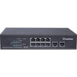 GeoVision GV-APOE0810 10-Port 10/100/1000M Unmanaged PoE Switch with 8-Port PoE