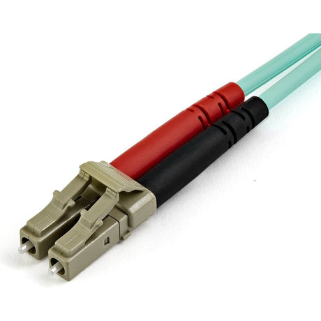 StarTech.com 15m (50ft) LC/UPC to LC/UPC OM4 Multimode Fiber Optic Cable, 50/125&micro;m, 100G, Low Insertion Loss, LSZH Fiber Jumper Cord