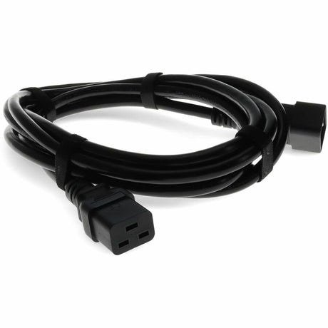 Addon 6ft C19 Female to C20 Male 12AWG 100-250V at 10A Black Power Cable
