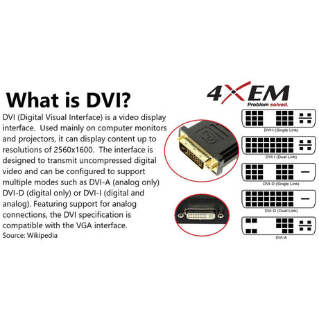 4XEM USB-C to DVI Adapter