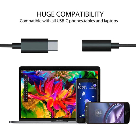 4XEM USB-C Male To 3.5mm Female Adapter Black