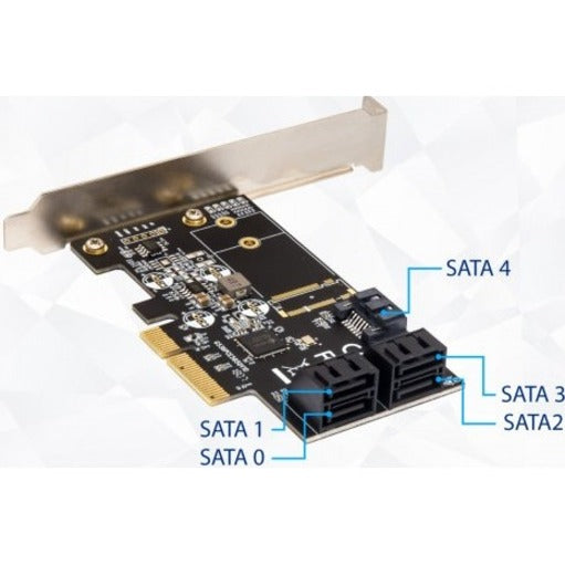 IO Crest 5 port Non-RAID SATA III 6Gbp/s PCI-e x4 Controller Card