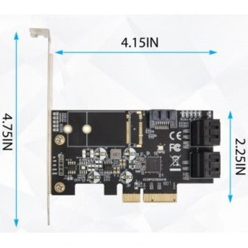 IO Crest 5 port Non-RAID SATA III 6Gbp/s PCI-e x4 Controller Card