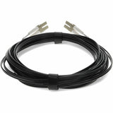 AddOn 3m LC (Male) to LC (Male) Black OM4 Duplex Fiber OFNR (Riser-Rated) Patch Cable