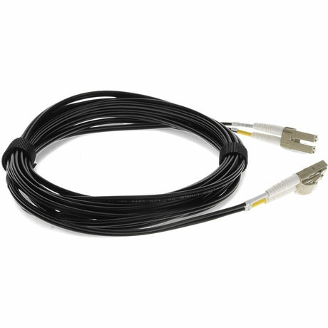 AddOn 3m LC (Male) to LC (Male) Black OM4 Duplex Fiber OFNR (Riser-Rated) Patch Cable