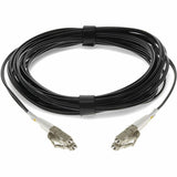 AddOn 3m LC (Male) to LC (Male) Black OM4 Duplex Fiber OFNR (Riser-Rated) Patch Cable