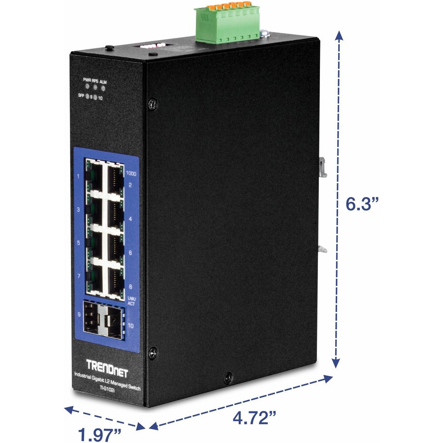 10 Port Industrial Switch