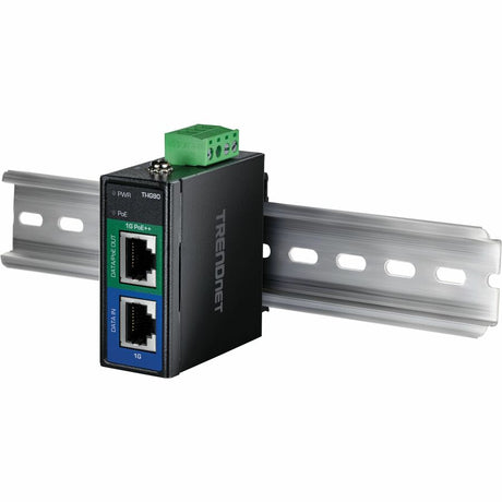 TRENDnet Industrial 95W Gigabit PoE++ Injector, TI-IG90, 1 x Gigabit Port, 1 x Gigabit PoE++ Port, Provides PoE (15.4W), PoE+ (30W), PoE++ (95W), NDAA & TAA Compliant