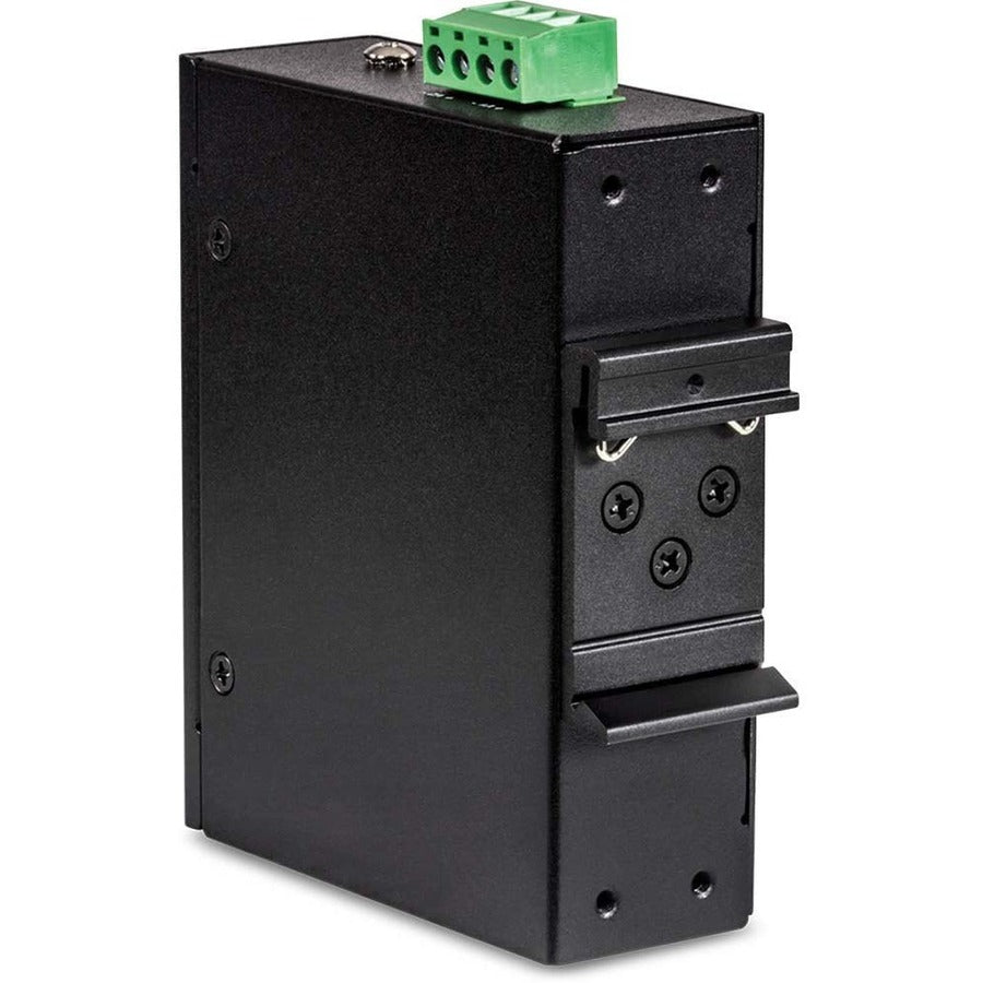 TRENDnet 5-Port Industrial Fast Ethernet DIN-Rail Switch, TI-PE50, Ethernet Splitter, NDAA & TAA Compliant, 90W, DIN-Rail, IP30 Rated, Lifetime Protection, Black