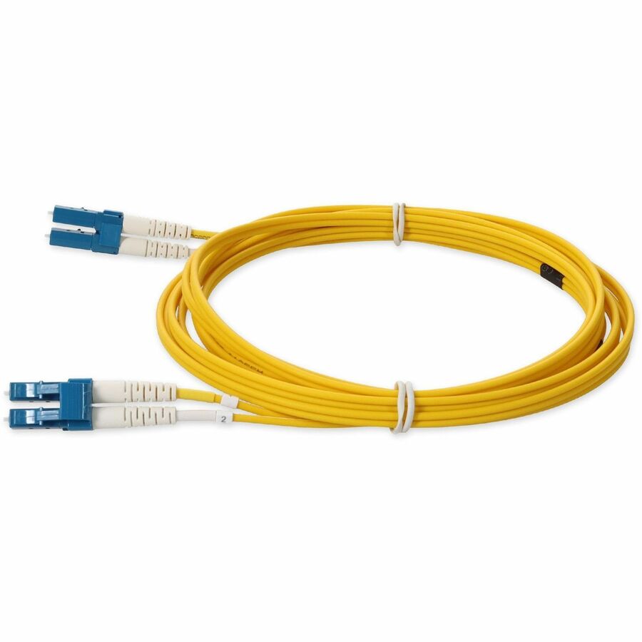 AddOn 1.5m LC (Male) to LC (Male) Straight Yellow OS2 Duplex Fiber LSZH Patch Cable
