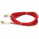 AddOn 7m LC (Male) to LC (Male) Red OM4 Duplex Fiber OFNR (Riser-Rated) Patch Cable