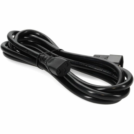 8ft C13 Female to C14 Male 14AWG 100-250V at 10A Black Power Cable