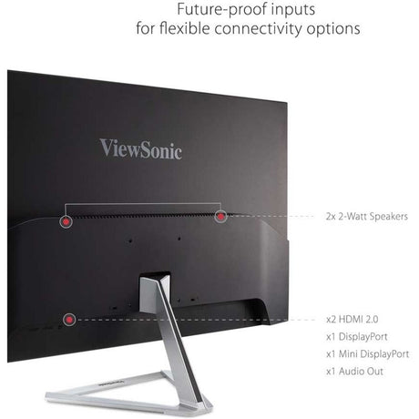 ViewSonic VX3276-4K-MHD 32 Inch 4K UHD Monitor with Ultra-Thin Bezels, HDR10 HDMI and DisplayPort for Home and Office