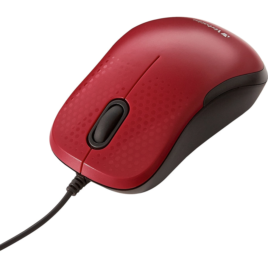 Verbatim Silent Corded Optical Mouse - Red