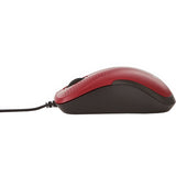 Verbatim Silent Corded Optical Mouse - Red
