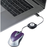 Verbatim USB-C Mini Optical Travel Mouse-Purple
