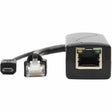 Eaton Tripp Lite Series PoE to USB Micro-B and RJ45 Active Splitter - 802.af, 48V to 5V 1A, Up to 328.08 ft. (100 m)