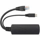 Eaton Tripp Lite Series PoE to USB Micro-B and RJ45 Active Splitter - 802.af, 48V to 5V 1A, Up to 328.08 ft. (100 m)