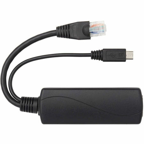 Eaton Tripp Lite Series PoE to USB Micro-B and RJ45 Active Splitter - 802.af, 48V to 5V 1A, Up to 328.08 ft. (100 m)